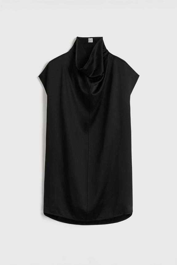 Toteme Sleeveless Funnel-neck top Black 